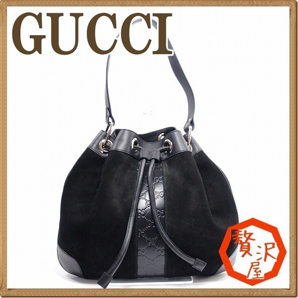 Gucci ssima Drawstring Shoulder Bag - image 1